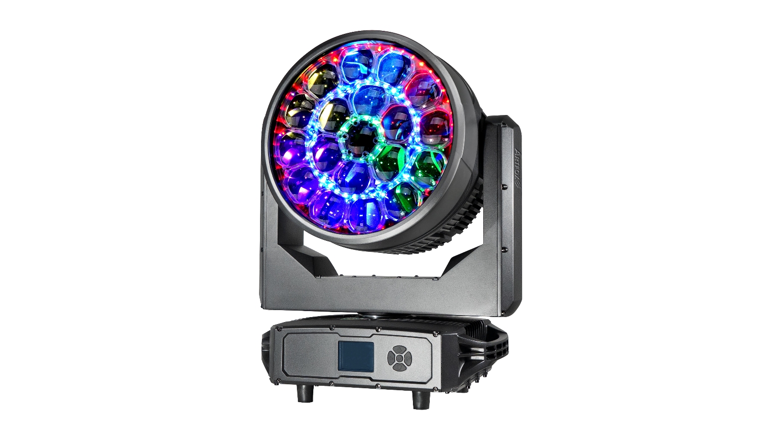 LED Moving Head:Beam Wash Kaleido 3-in-1, 19x120w RGBW, Pixel Tech, IP66 outdoor